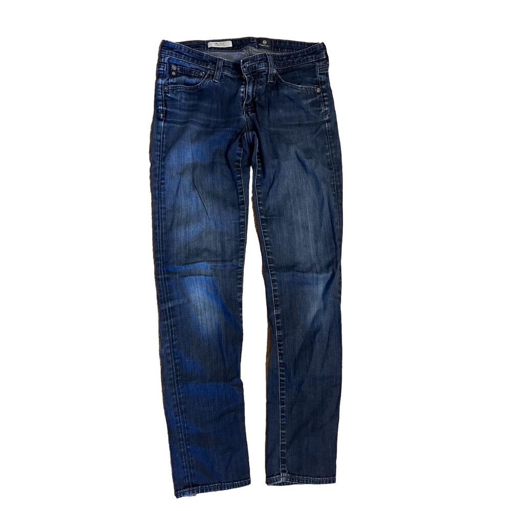 AG Adriano Goldschmied The Stilt Cigarette‎ Leg Blue Jeans Size 26R Made In USA